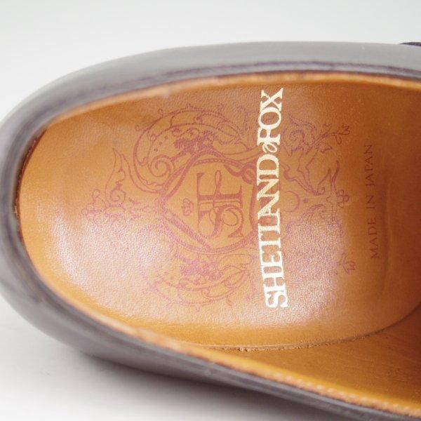美品★シェットランドフォックス SIZE 7【定価￥77,000-★ケンジントン2/ストレートチップ/011F】カーフ/黒/メンズ/SHETLANDFOX★m372