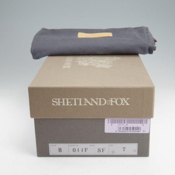 美品★シェットランドフォックス SIZE 7【定価￥77,000-★ケンジントン2/ストレートチップ/011F】カーフ/黒/メンズ/SHETLANDFOX★m372