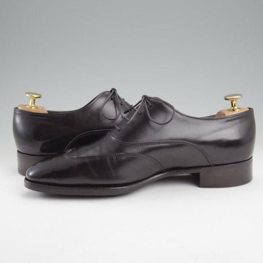 極上★ジョンロブ 6E【現行定価30万円以上★プレステージライン/WOODCOTE/8000ラスト】ブラインドブローグ/カーフ/黒/JOHN LOBB★m373