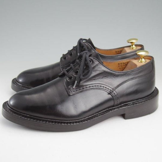 極上★トリッカーズ SIZE 6.5【モデル定価￥121,000-★プレーントゥ/M6255】カントリーシューズ/短靴/ボックスカーフ/黒/Tricker's★m381
