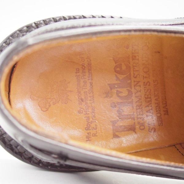 極上★トリッカーズ SIZE 6.5【モデル定価￥121,000-★プレーントゥ/M6255】カントリーシューズ/短靴/ボックスカーフ/黒/Tricker's★m381