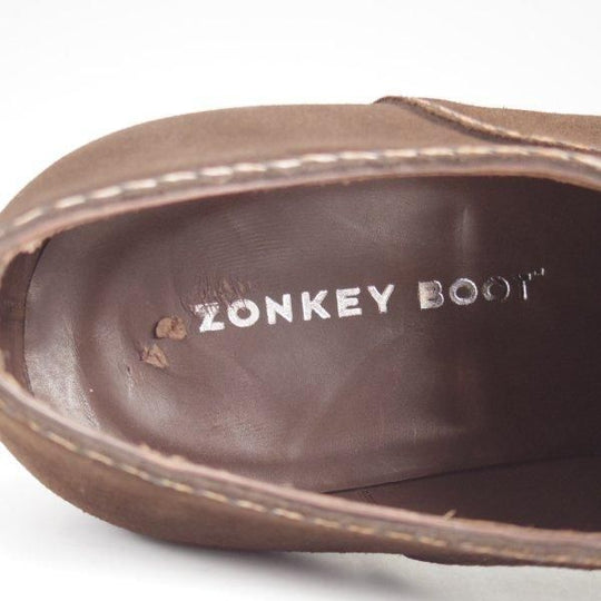 未使用★(東欧)ゾンキー・ブーツ SIZE 7.5【貴重★ジャコメッティ同工場製/(伊)WALLES社/ZB076】スエード/濃茶/メンズ/ZONKEY BOOT★m383