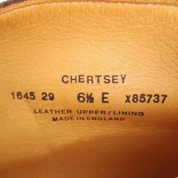 未使用★クロケット&ジョーンズ 6.5E【定価￥104,500-★チャッカブーツ/CHERTSEY】224ラスト/スエード/濃茶/メンズ/Crockett&Jones★m384