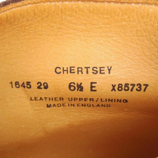未使用★クロケット&ジョーンズ 6.5E【定価￥104,500-★チャッカブーツ/CHERTSEY】224ラスト/スエード/濃茶/メンズ/Crockett&Jones★m384