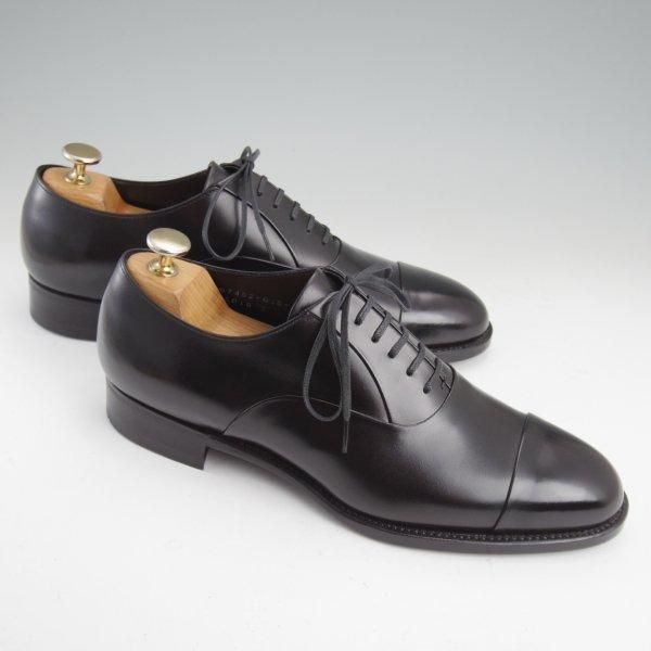 未使用★三陽山長 SIZE 7【定価￥99,000-★匠一郎/レベルソ仕立て/R2010ラスト】SHOICHIRO/ストレートチップ/カーフ/黒★m385