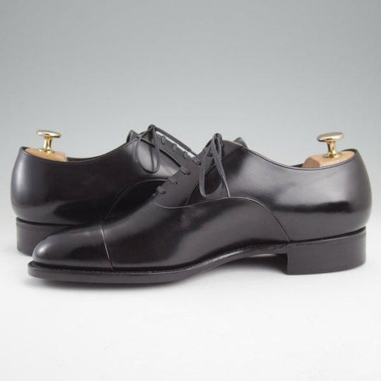 未使用★三陽山長 SIZE 7【定価￥99,000-★匠一郎/レベルソ仕立て/R2010ラスト】SHOICHIRO/ストレートチップ/カーフ/黒★m385