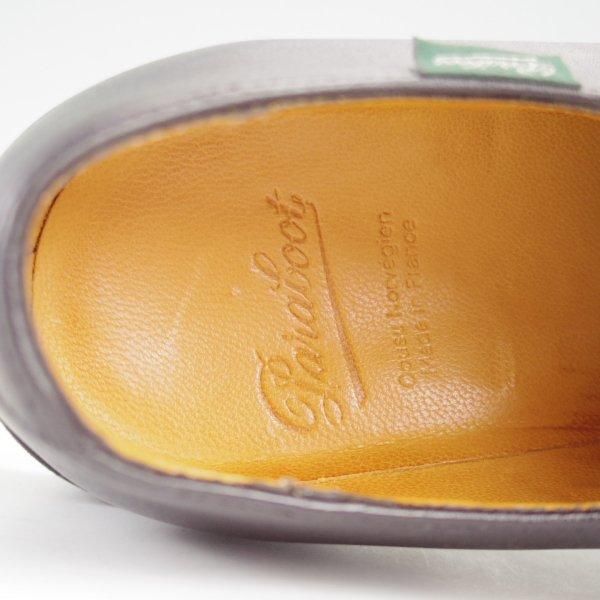 極美品★パラブーツ SIZE 6.5【定価￥88,000-★PHOTON/フォトン/サイドエラスティック】TEXソール/リスレザー/NOIR/黒/Paraboot★m387