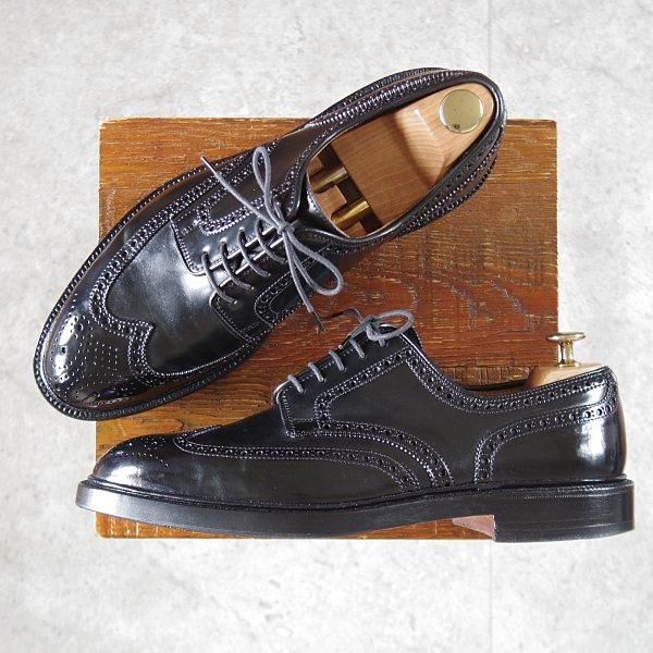 極上★クロケット&ジョーンズ 8E【現行定価18万円以上★コードバン仕様/PEMBROKE 2】375ラスト/フルブローグ/黒/Crockett&Jones★m391