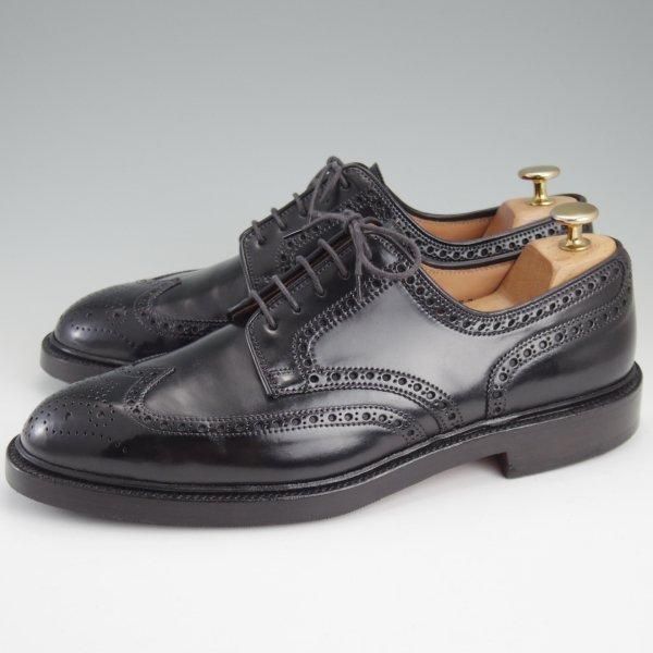 極上★クロケット&ジョーンズ 8E【現行定価18万円以上★コードバン仕様/PEMBROKE 2】375ラスト/フルブローグ/黒/Crockett&Jones★m391