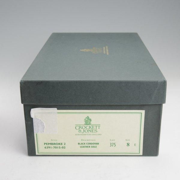 極上★クロケット&ジョーンズ 8E【現行定価18万円以上★コードバン仕様/PEMBROKE 2】375ラスト/フルブローグ/黒/Crockett&Jones★m391