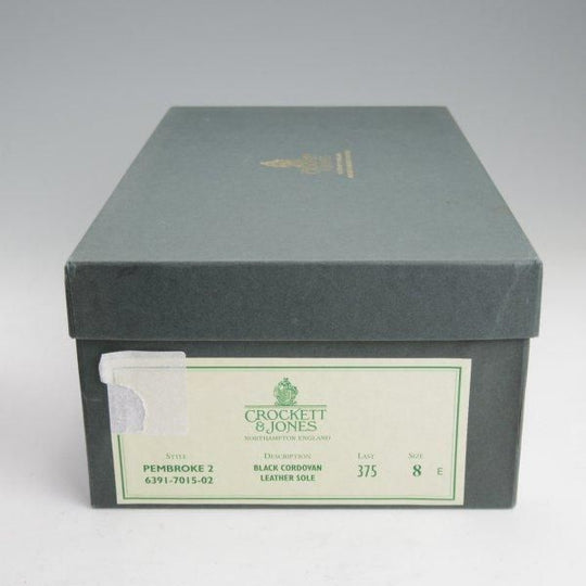 極上★クロケット&ジョーンズ 8E【現行定価18万円以上★コードバン仕様/PEMBROKE 2】375ラスト/フルブローグ/黒/Crockett&Jones★m391