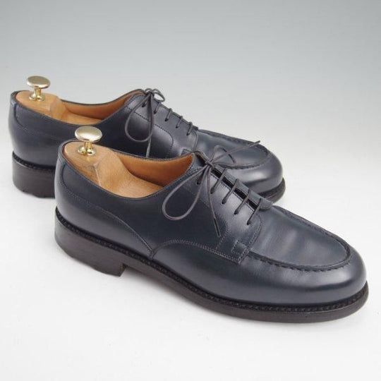 ★J.M.ウエストン 6D【現行定価￥168,300-★ゴルフ/GOLF】641/31ラスト/Uチップ/ボックスカーフ/紺/メンズ/Weston/ウェストン★m393