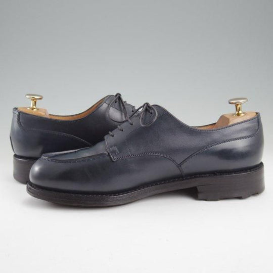 ★J.M.ウエストン 6D【現行定価￥168,300-★ゴルフ/GOLF】641/31ラスト/Uチップ/ボックスカーフ/紺/メンズ/Weston/ウェストン★m393