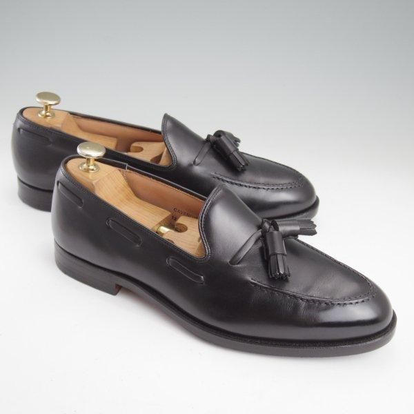 ★クロケット&ジョーンズ 7E【定価￥126,500-★CAVENDISH 3/キャベンディッシュ】タッセルローファー/カーフ/黒/Crockett&Jones★m394
