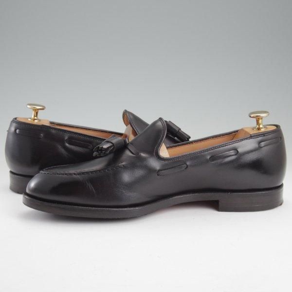 ★クロケット&ジョーンズ 7E【定価￥126,500-★CAVENDISH 3/キャベンディッシュ】タッセルローファー/カーフ/黒/Crockett&Jones★m394