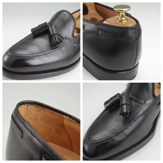 ★クロケット&ジョーンズ 7E【定価￥126,500-★CAVENDISH 3/キャベンディッシュ】タッセルローファー/カーフ/黒/Crockett&Jones★m394
