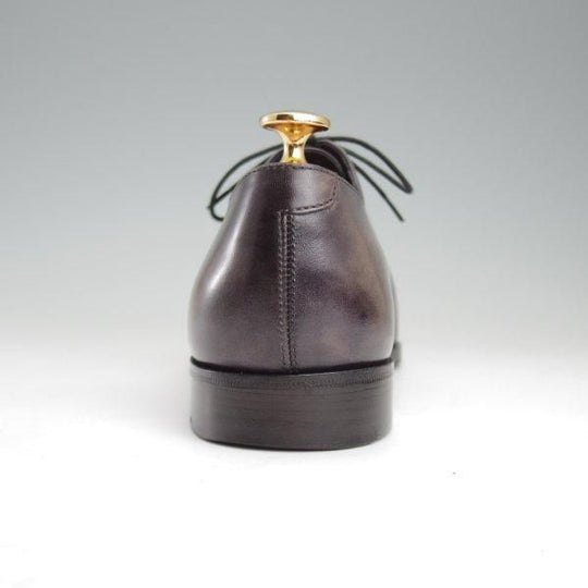 美品★(仏)ベルルッティ SIZE 7【灰茶系パティーヌ★オックスフォードシューズ】ホールカット/メンズ/Berluti★m395