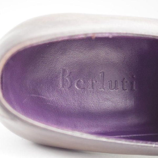 美品★(仏)ベルルッティ SIZE 7【灰茶系パティーヌ★オックスフォードシューズ】ホールカット/メンズ/Berluti★m395