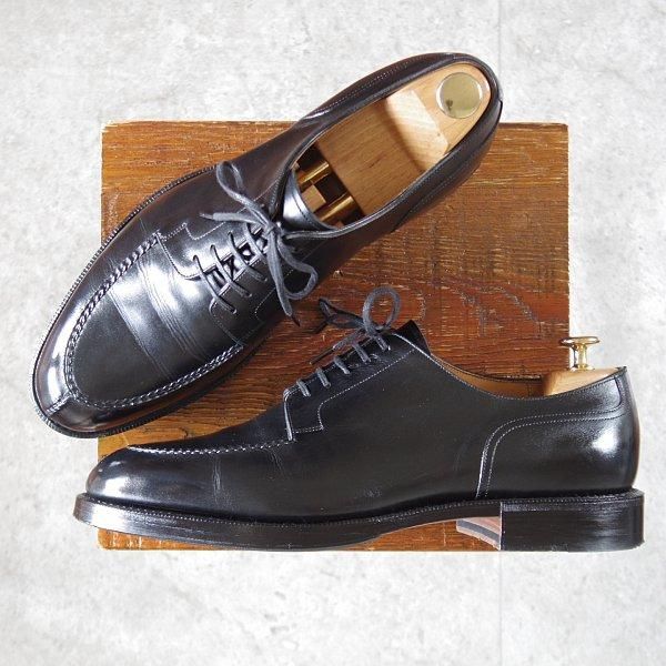美品★三陽山長(極シリーズ) SIZE 8.5【定価￥176,000-★極 勘三郎/フレキシブルグッドイヤーウェルト製法】R2021/Uチップ/黒★m398