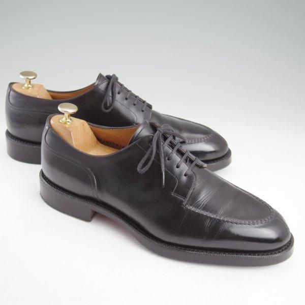 【未使用】山陽山長 想之助 革靴 牛革 本革 R309 ブラック 黒 25 三陽山長 SIZE 7【定価￥74,800-☆乗之介/R309ラスト】 | 高級