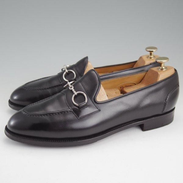 美品★エドワードグリーン 8.5E【定価￥195,800-★ビットローファー/ALTHORP】184ラスト/スリッポン/カーフ/黒/EDWARD GREEN★m401