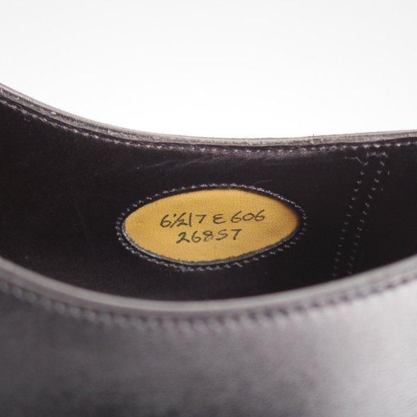 美品★エドワードグリーン 6.5E【貴重★旧トップドロワー/LADBROKE/606ラスト】プレーントゥ/カーフ/黒/メンズ/EDWARD GREEN★m403