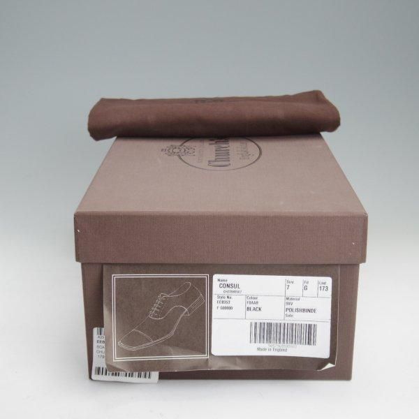 未使用★チャーチ 70G/UK7【定価￥176,000-★コンサル/CONSUL】173ラスト/ストレートチップ/黒/メンズ/Church's★m404