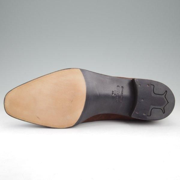 未使用★ジョンロブ 8.5E【現行定価30万円以上★プレステージライン/WOODCOTE/8000ラスト】ブラインドブローグ/濃茶/JOHN LOBB★m405