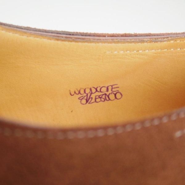 未使用★ジョンロブ 8.5E【現行定価30万円以上★プレステージライン/WOODCOTE/8000ラスト】ブラインドブローグ/濃茶/JOHN LOBB★m405