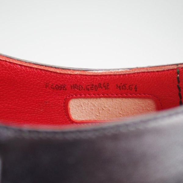 未使用★(伊)シルヴァノ・ラッタンジ SIZE 6.5【現行価格75万円程度★純正ツリー付/GEORGE】シャドウステッチ/ダブルモンク/黒★m413