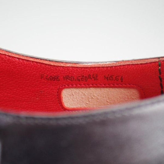未使用★(伊)シルヴァノ・ラッタンジ SIZE 6.5【現行価格75万円程度★純正ツリー付/GEORGE】シャドウステッチ/ダブルモンク/黒★m413
