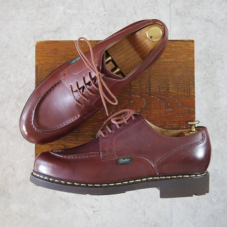 未使用★パラブーツ SIZE 7.5【定価￥96,800-★シャンボード/CHAMBORD】MARRON/マロン/リスレザー/TEXソール/Uチップ/茶/Paraboot★m414