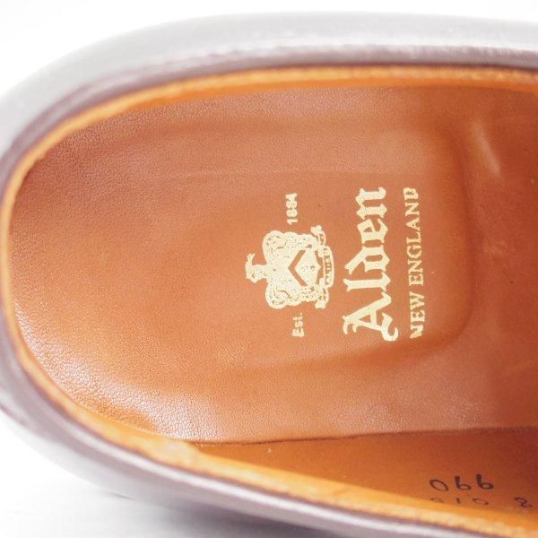 極美品★オールデン 8.5D【定価￥211,200-★コードバン仕様/990】バリーラスト/プレーントゥ/#8/バーガンディー/赤茶/ALDEN★m416