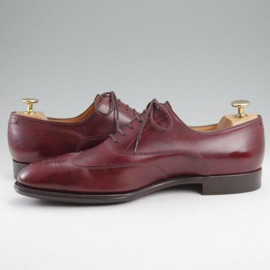 極美品★ジョンロブ SIZE 41.5/UK7.5程度【貴重★(仏)エルメス別注/HERMES/ミュージアムカーフ】JOHN/H103ラスト/赤茶/JOHN LOBB★m417