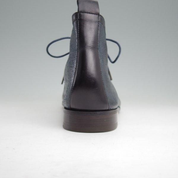 極上★(伊製)HERMES/エルメス SIZE 41【★チャッカブーツ/紺】レザー/メンズ★m420