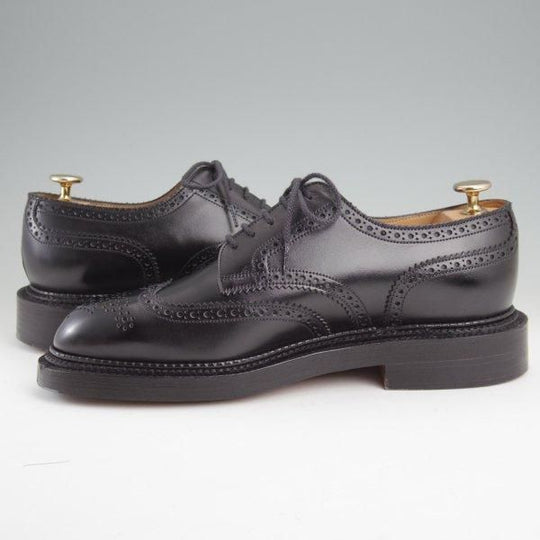 極美品★J.M.ウエストン 6.5C【定価￥253,000-★590/トリプルソールダービー】25ラスト/フルブローグ/黒/メンズ/Weston/ウェストン★m426