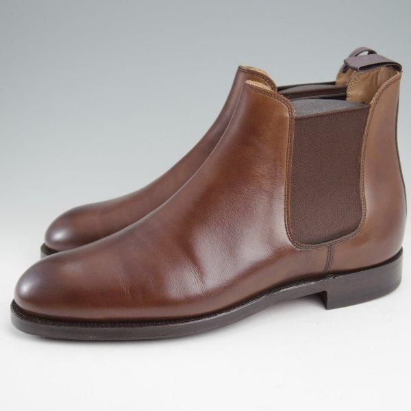 使用1回程度★クロケット&ジョーンズ 6E【定価￥110,000-★サイドゴアブーツ/CHELSEA 5】チェルシー/濃茶/メンズ/Crockett&Jones★m427