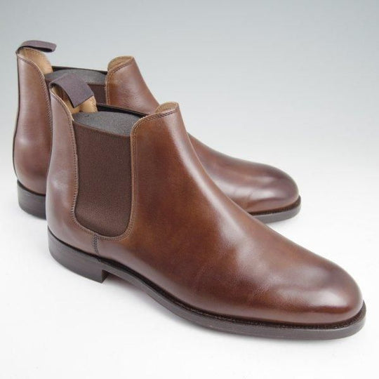 使用1回程度★クロケット&ジョーンズ 6E【定価￥110,000-★サイドゴアブーツ/CHELSEA 5】チェルシー/濃茶/メンズ/Crockett&Jones★m427