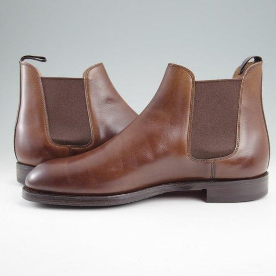 使用1回程度★クロケット&ジョーンズ 6E【定価￥110,000-★サイドゴアブーツ/CHELSEA 5】チェルシー/濃茶/メンズ/Crockett&Jones★m427