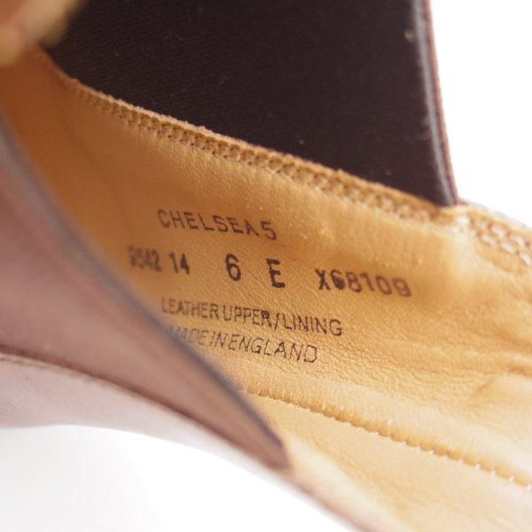 使用1回程度★クロケット&ジョーンズ 6E【定価￥110,000-★サイドゴアブーツ/CHELSEA 5】チェルシー/濃茶/メンズ/Crockett&Jones★m427