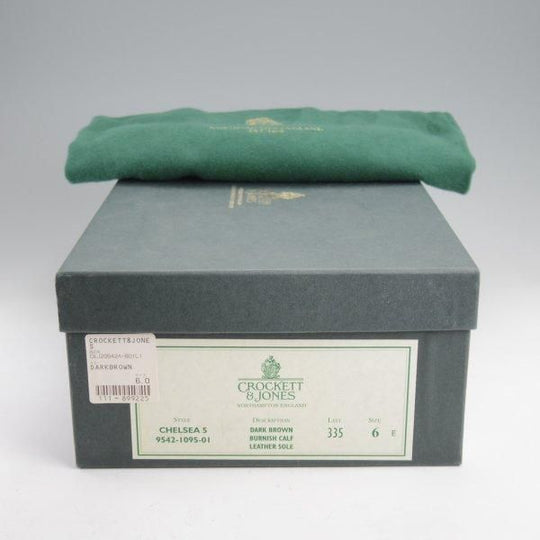 使用1回程度★クロケット&ジョーンズ 6E【定価￥110,000-★サイドゴアブーツ/CHELSEA 5】チェルシー/濃茶/メンズ/Crockett&Jones★m427