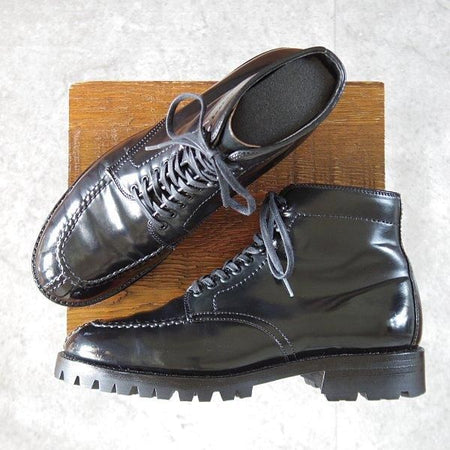 ★オールデン 7.5D【定価￥227,700-★コードバン仕様/タンカーブーツ】4545H/ミリタリーラスト/黒/メンズ/ALDEN★m428