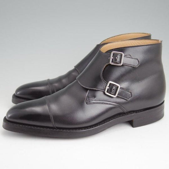 極上★クロケット&ジョーンズ 5.5E【定価￥148,500-★CAMBERLEY/007-スペクター着用】ダブルモンク/348ラスト/黒/Crockett&Jones★m434