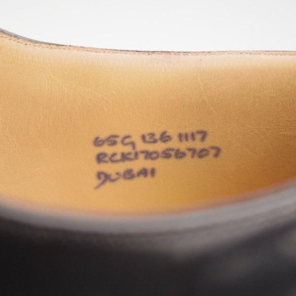 美品★チャーチ 65G/UK6.5【定価￥160,600-★ストレートチップ/DUBAI】136ラスト/ポリッシュドバインダーカーフ/黒/Church's★m452