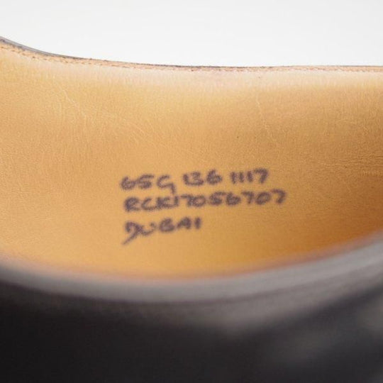 美品★チャーチ 65G/UK6.5【定価￥160,600-★ストレートチップ/DUBAI】136ラスト/ポリッシュドバインダーカーフ/黒/Church's★m452