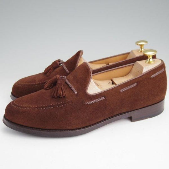 極上★Oriental/オリエンタル SIZE 7【定価￥52,800-★BLACKWELL2/タッセルローファー】419ラスト/スエード/茶/メンズ★m454
