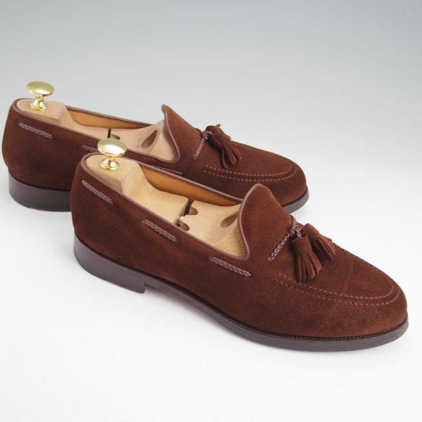 極上★Oriental/オリエンタル SIZE 7【定価￥52,800-★BLACKWELL2/タッセルローファー】419ラスト/スエード/茶/メンズ★m454