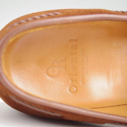 極上★Oriental/オリエンタル SIZE 7【定価￥52,800-★BLACKWELL2/タッセルローファー】419ラスト/スエード/茶/メンズ★m454