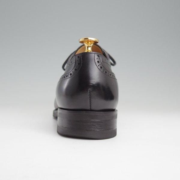極上★三陽山長 SIZE 7【定価￥83,600-★寿伍郎/純正シューツリー付き】セミブローグ/R2010ラスト/カーフ/黒/JUGORO/Sanyo Yamacho★m455