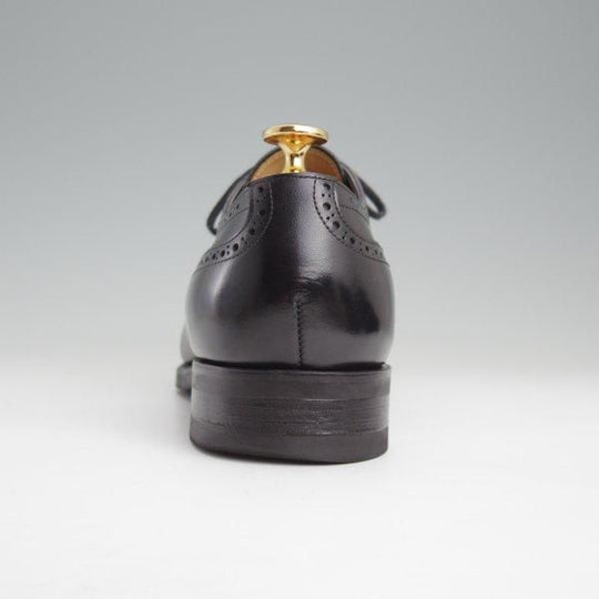 極上★三陽山長 SIZE 7【定価￥83,600-★寿伍郎/純正シューツリー付き】セミブローグ/R2010ラスト/カーフ/黒/JUGORO/Sanyo Yamacho★m455